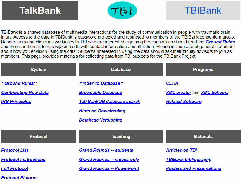 How can TBIBank support researchers, lecturers, and clinicians?