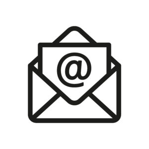 Envelope Open Message or email icon. outline vector illustration.